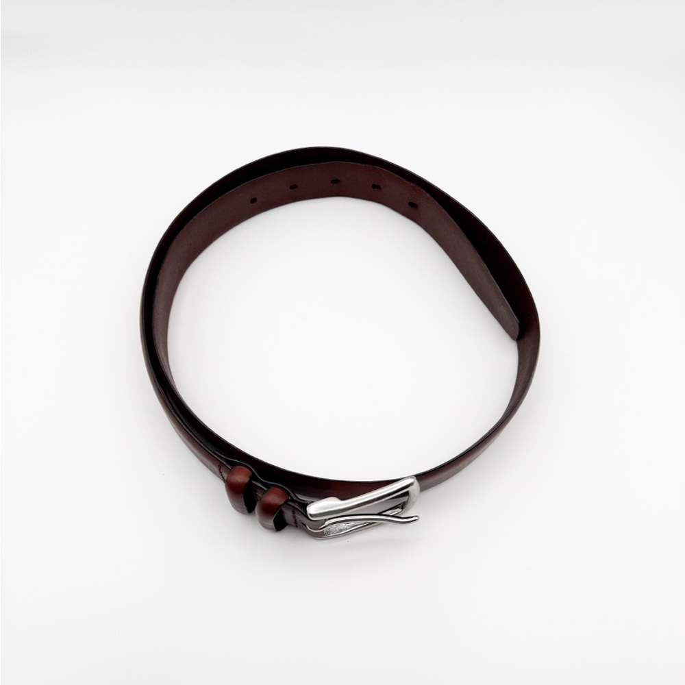 POLO Ralph Lauren Italian Leather Belt Men’s 36/90 Brass Buckle - Picture 3 of 13